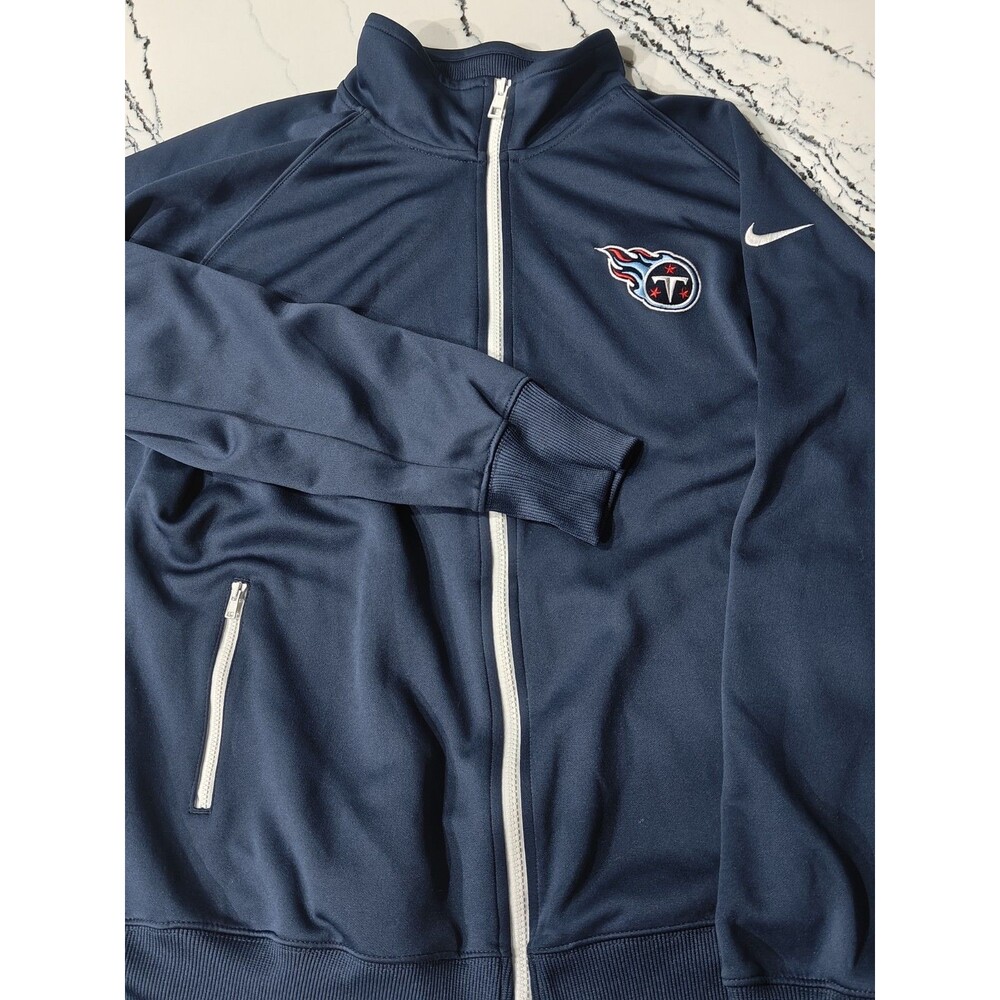 Tennessee Titans Nike NFL Dri-Fit On Field Full Zip Sweatshirt Men's XXL 2XL